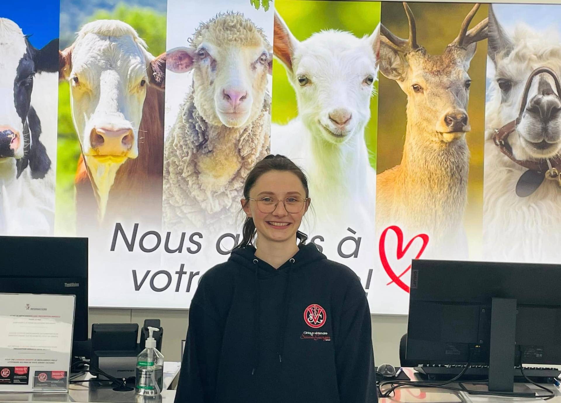 Accueil de la clinique vétérinaire